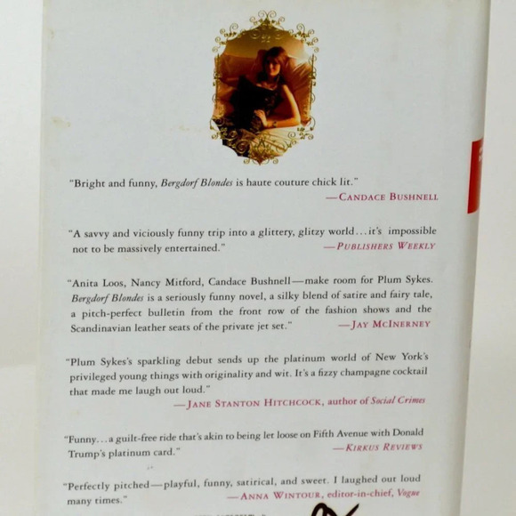 NWT  BARNES AND NOBLE HARDCOVER BERGDORF BLONDES A NOVEL  BY PLUM SYKES - Picture 2 of 2
